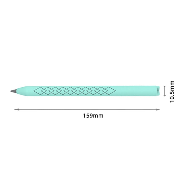 For Apple Pencil (USB-C) Diamond Pattern Silicone Stylus Pen Protective Case (Grey) - Pencil Accessories by PMC Jewellery | Online Shopping South Africa | PMC Jewellery | Buy Now Pay Later Mobicred