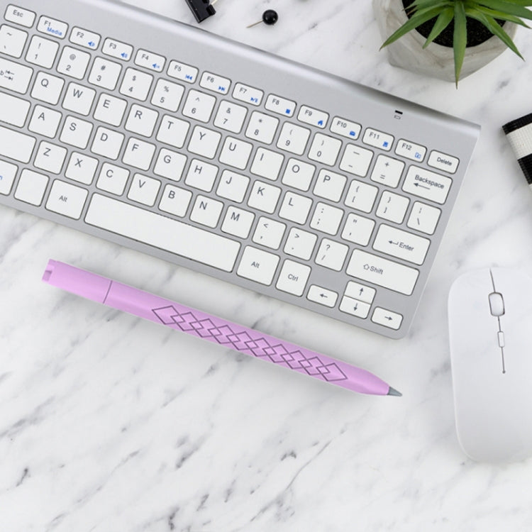 For Apple Pencil (USB-C) Diamond Pattern Silicone Stylus Pen Protective Case (Pink) - Pencil Accessories by PMC Jewellery | Online Shopping South Africa | PMC Jewellery | Buy Now Pay Later Mobicred