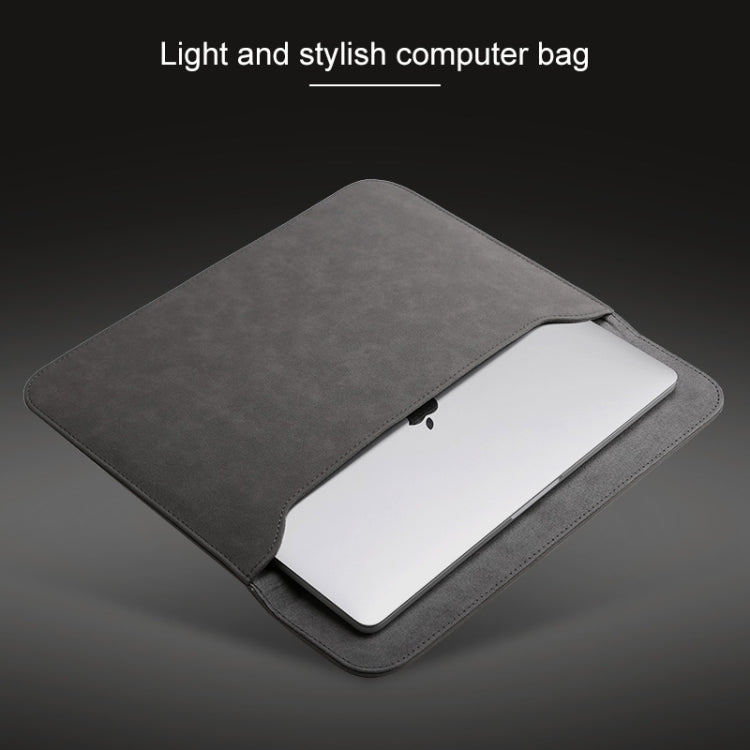 2 in 1 Horizontal Matte Leather Laptop Inner Bag + Power Bag for MacBook Air 13.3 inch A1466 (2012 - 2017) / A1369 (2010 - 2012) / A1502 (2013 - 2015) / A1425 (2012 - 2013)(Light Grey) - free shipping - PMC Jewellery - Order now!