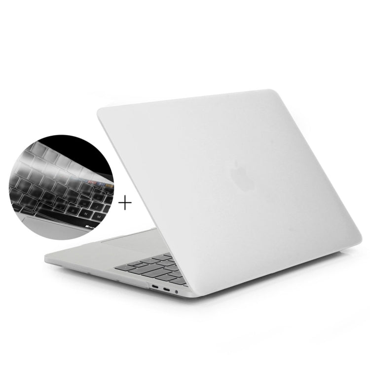 ENKAY Hat-Prince 2 in 1 Frosted Hard Shell Plastic Protective Case + Europe Version Ultra-thin TPU Keyboard Protector Cover for 2016 MacBook Pro 13.3 Inch without Touch Bar (A1708) (White) - free shipping - PMC Jewellery - Order now!
