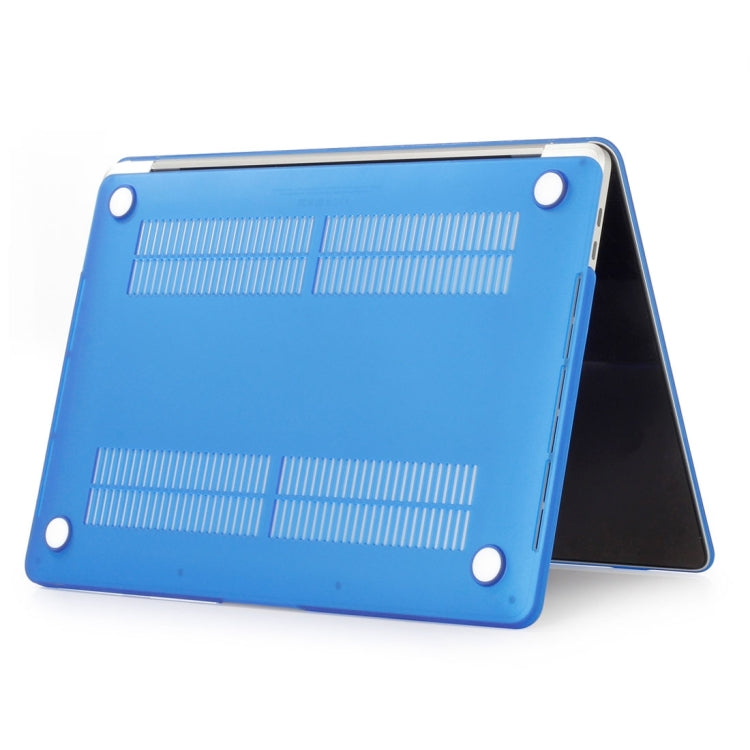 ENKAY Hat-Prince 2 in 1 Frosted Hard Shell Plastic Protective Case + Europe Version Ultra-thin TPU Keyboard Protector Cover for 2016 MacBook Pro 15.4 Inch with Touch Bar (A1707) (Dark Blue) - free shipping - PMC Jewellery - Order now!