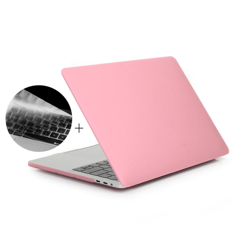 ENKAY Hat-Prince 2 in 1 Frosted Hard Shell Plastic Protective Case + Europe Version Ultra-thin TPU Keyboard Protector Cover for 2016 MacBook Pro 15.4 Inch with Touch Bar (A1707) (Pink) - free shipping - PMC Jewellery - Order now!