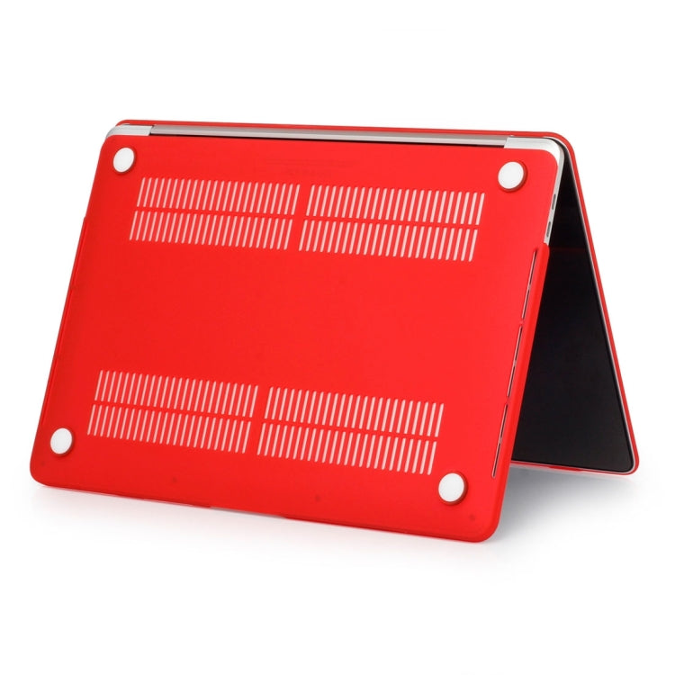 ENKAY Hat-Prince 2 in 1 Frosted Hard Shell Plastic Protective Case + Europe Version Ultra-thin TPU Keyboard Protector Cover for 2016 MacBook Pro 15.4 Inch with Touch Bar (A1707) (Red) - free shipping - PMC Jewellery - Order now!