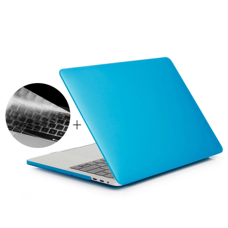 ENKAY Hat-Prince 2 in 1 Frosted Hard Shell Plastic Protective Case + Europe Version Ultra-thin TPU Keyboard Protector Cover for 2016 MacBook Pro 15.4 Inch with Touch Bar (A1707) (Baby Blue) - free shipping - PMC Jewellery - Order now!