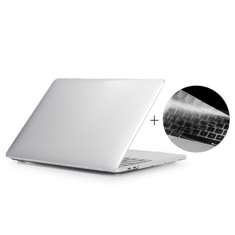 ENKAY Hat-Prince 2 in 1 Crystal Hard Shell Plastic Protective Case + Europe Version Ultra-thin TPU Keyboard Protector Cover for 2016 MacBook Pro 13.3 Inch without Touch Bar (A1708) (Transparent) - free shipping - PMC Jewellery - Order now!
