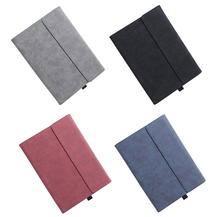 For Microsoft Surface Pro 7 / 7+ South African Sheepskin Magnetic Horizontal Flip Leather Case with Pen Slot & Holder (Blue) - Others by PMC TechLife | Online Shopping South Africa | PMC TechLife