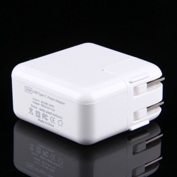 29W USB-C / Type-C 3.1 Port Power Charger Adapter, US Plug(White) - USB Charger by PMC TechLife | Online Shopping South Africa | PMC TechLife | Buy Now Pay Later Mobicred
