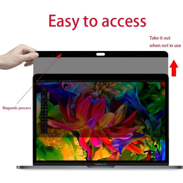 Magnetic Privacy Anti-glare PET Screen Film for MacBook Pro 15.4 inch with Touch Bar (A1707) - Screen Protectors by PMC Jewellery | Online Shopping South Africa | PMC Jewellery | Buy Now Pay Later Mobicred