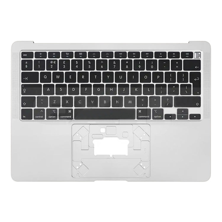 For Macbook Air 13 2020 M1 A2337 C-side Cover + UK Edition Key Board (Silver) - Bottom Cover by PMC TechLife | Online Shopping South Africa | PMC TechLife