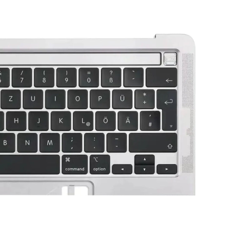 For Macbook Pro 13 inch 2021 A2338 C-side Cover + UK Edition Key Board (Silver) - Bottom Cover by PMC TechLife | Online Shopping South Africa | PMC TechLife
