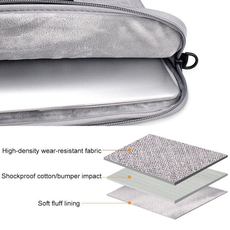 ST03S 13.3 inch Double Side Pockets Wearable Oxford Cloth Soft Handle Portable Laptop Tablet Bag(Grey) - 13.3 inch by PMC TechLife | Online Shopping South Africa | PMC TechLife | Buy Now Pay Later Mobicred