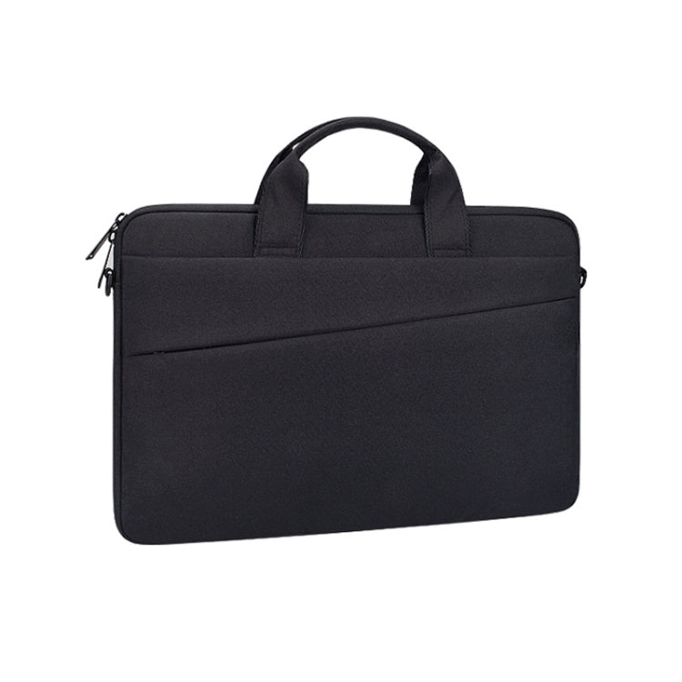 ST03S 14.1 inch Double Side Pockets Wearable Oxford Cloth Soft Handle Portable Laptop Tablet Bag(Black) - 14.1 inch by PMC TechLife | Online Shopping South Africa | PMC TechLife | Buy Now Pay Later Mobicred