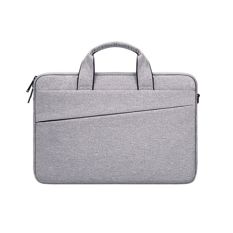 ST03S 15.4 inch Double Side Pockets Wearable Oxford Cloth Soft Handle Portable Laptop Tablet Bag(Grey) - 15 inch by PMC TechLife | Online Shopping South Africa | PMC TechLife | Buy Now Pay Later Mobicred