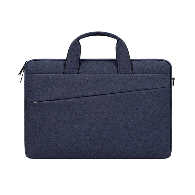 ST03S 15.4 inch Double Side Pockets Wearable Oxford Cloth Soft Handle Portable Laptop Tablet Bag(Navy Blue) - 15 inch by PMC TechLife | Online Shopping South Africa | PMC TechLife | Buy Now Pay Later Mobicred
