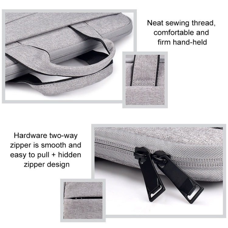 ST03S 15.6 inch Double Side Pockets Wearable Oxford Cloth Soft Handle Portable Laptop Tablet Bag(Deep Space Gray) - 15.6 - 17 inch by PMC TechLife | Online Shopping South Africa | PMC TechLife | Buy Now Pay Later Mobicred