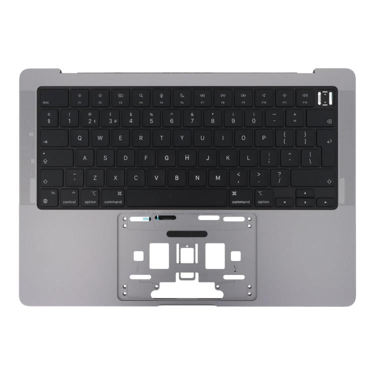 For MacBook Pro 14 inch 2021 A2442 / 2023 A2779 Big Enter Version UK Keyboard with C Shell (Grey) - free shipping - PMc TechLife - Order now!