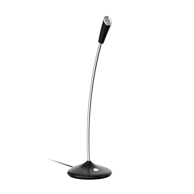 BK Desktop Gooseneck Adjustable USB Wired Audio Microphone, Built-in Sound Card, Compatible with PC / Mac for Live Broadcast, Show, KTV, etc.(Black) - Microphone by PMC TechLife | Online Shopping South Africa | PMC TechLife | Buy Now Pay Later Mobicred
