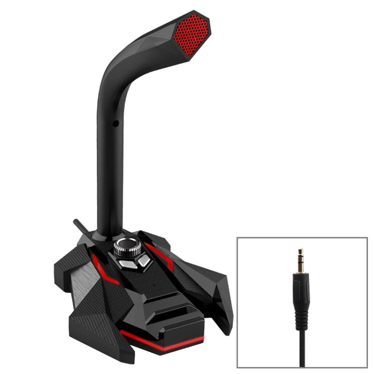 GK Desktop 3.5mm Wired Dual Mic Condenser Microphone, Compatible with PC / Mac for Live Broadcast, Show, KTV, etc.(Red) - Microphone by PMC TechLife | Online Shopping South Africa | PMC TechLife | Buy Now Pay Later Mobicred