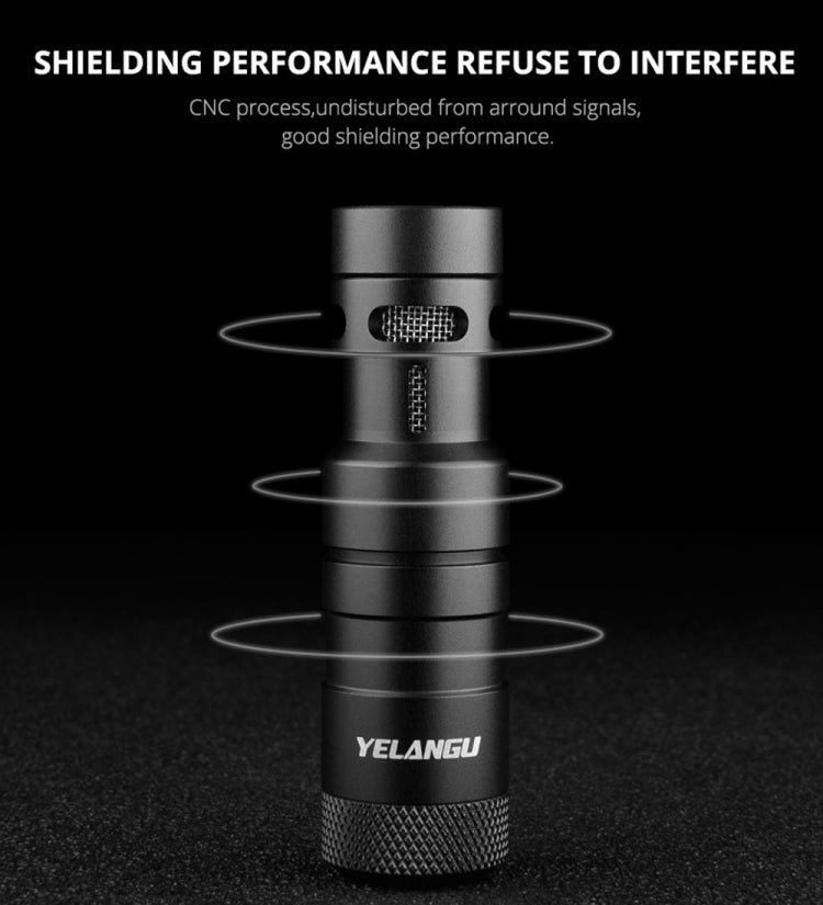 YELANGU MIC10 YLG9920A Professional Interview Condenser Video Shotgun Microphone with 3.5mm Audio Cable for DSLR & DV Camcorder (Black) - free shipping - PMC Jewellery - Order now!