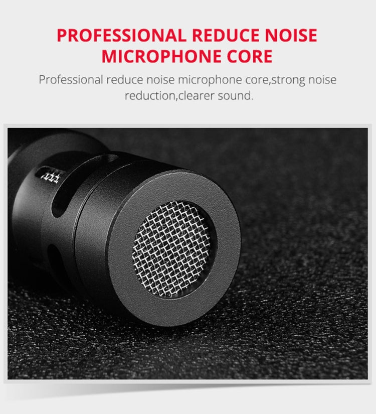 YELANGU MIC10 YLG9920A Professional Interview Condenser Video Shotgun Microphone with 3.5mm Audio Cable for DSLR & DV Camcorder (Black) - free shipping - PMC Jewellery - Order now!