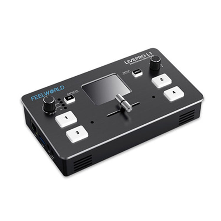 FEELWORLD LIVEPRO L1 Multi-camera Media Live Broadcast 4-Channel Live Production Switcher with 2.0 inch TFT Screen - Live Sound Effects Processors by FEELWORLD | Online Shopping South Africa | PMc TechLife | Buy Now Pay Later Mobicred