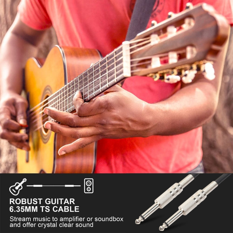 10m  1/4 inch (6.35mm) Male to Male Shielded Jack Mono Plugs Audio Patch Cable - Microphone Audio Cable & Connector by PMC TechLife | Online Shopping South Africa | PMC TechLife | Buy Now Pay Later Mobicred