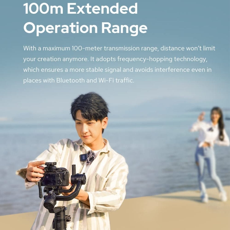 Godox MoveLink II M2 Wireless Lavalier Microphone System with 2 Transmitters and 1 Receiver for DSLR Cameras and Camcorders (White) - free shipping - PMC Jewellery - Order now!