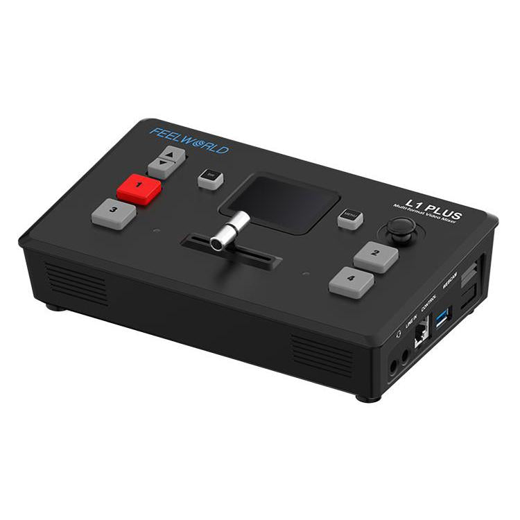FEELWORLD L1 PLUS Multi-camera Video Mixer Switcher Touch Screen PTZ Control USB3.0 Fast Streaming Switcher (EU Plug) - Live Sound Effects Processors by FEELWORLD | Online Shopping South Africa | PMc TechLife | Buy Now Pay Later Mobicred