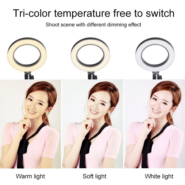 Live Broadcast Self-timer Dimming Ring LED Beauty Selfie Light with Small Table Tripod, Selfie Light Diameter: 16cm - Selfie Light by PMC TechLife | Online Shopping South Africa | PMC TechLife | Buy Now Pay Later Mobicred