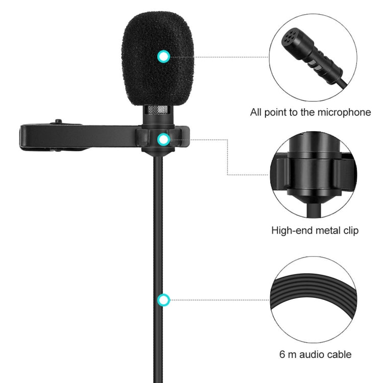 Yanmai R955S Professional Clip-on Lapel Mic Lavalier Omni-directional Condenser Microphone, For Live Broadcast, Show, KTV, etc - free shipping - PMC TechLife - Order now!