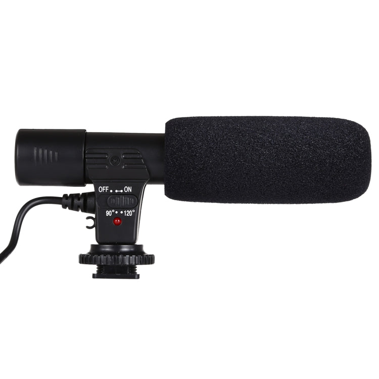 MIC-02 30-18000Hz Rate Sound Clear Stereo Microphone for Smartphone, Cable Length: 28cm - Microphone by PMC TechLife | Online Shopping South Africa | PMC TechLife | Buy Now Pay Later Mobicred