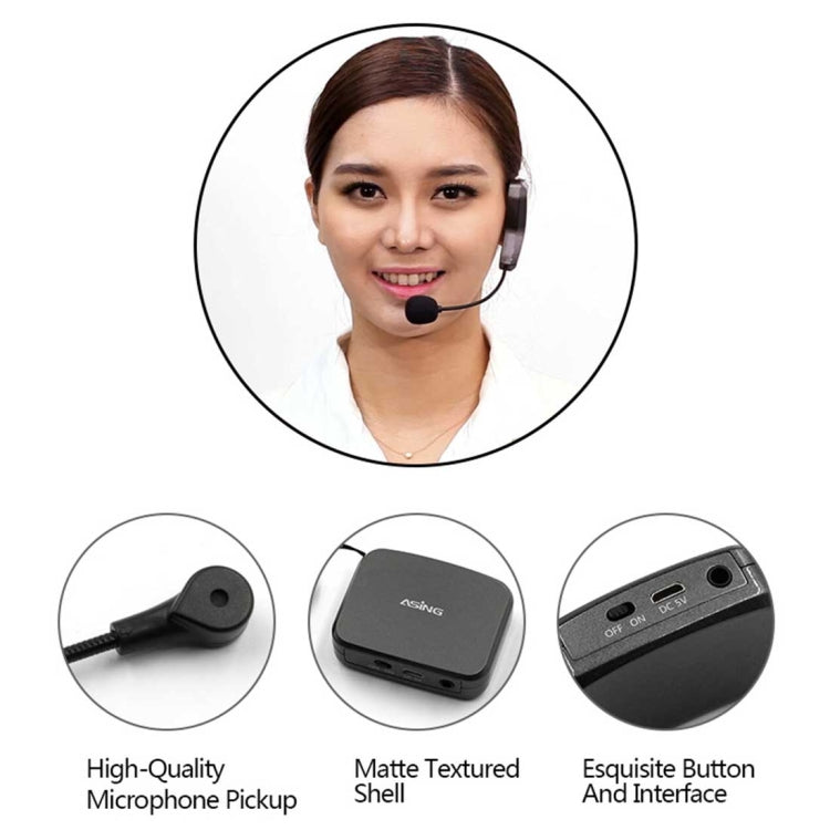 ASiNG WM01 2.4GHz Wireless Audio Transmission Electronic Pickup Microphone, Transmission Distance: 50m - free shipping - PMC TechLife - Order now!