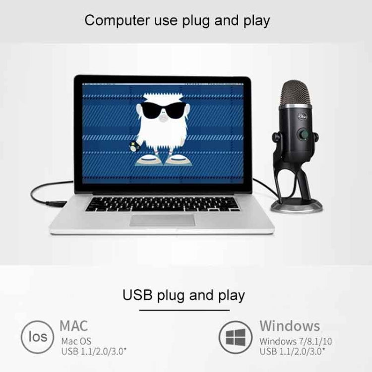 Logitech Blue Yeti X Condenser USB Recording Live Broadcast Microphone (Black) - Microphone by Logitech | Online Shopping South Africa | PMc TechLife | Buy Now Pay Later Mobicred