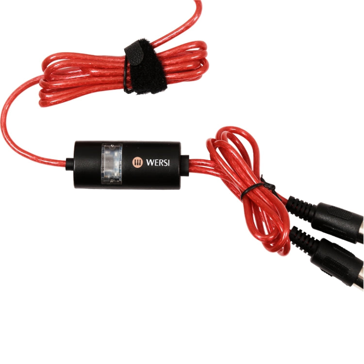 WERSI UM-18 USB MIDI Cable MidiPort Midi Cable Electric Piano Electronic Drum Music Editing Line, Length: 2m(Black) - free shipping - PMC TechLife - Order now!