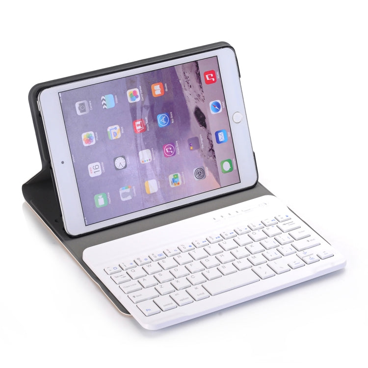 A03 for iPad mini 3 / 2 / 1 Universal Ultra-thin ABS Horizontal Flip Tablet Case + Bluetooth Keyboard(Rose Gold) - For iPad mini by PMC Jewellery | Online Shopping South Africa | PMC Jewellery | Buy Now Pay Later Mobicred