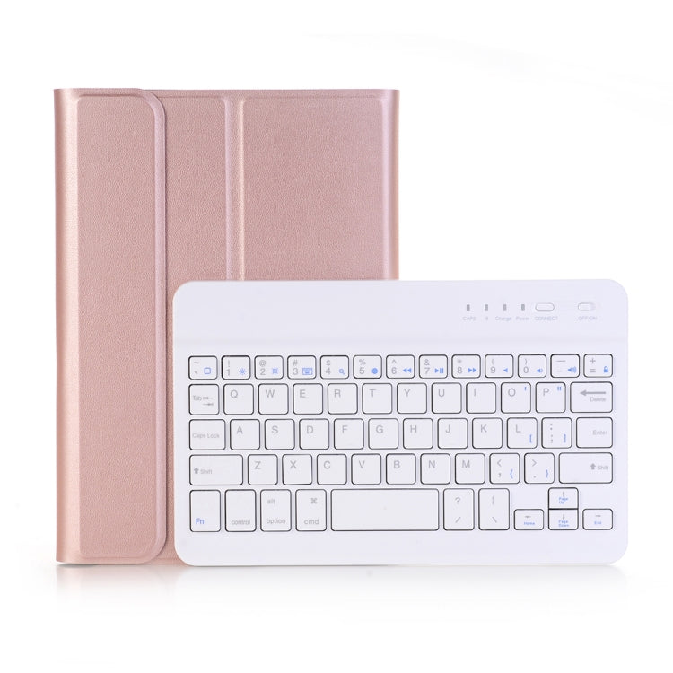 A03 for iPad mini 3 / 2 / 1 Universal Ultra-thin ABS Horizontal Flip Tablet Case + Bluetooth Keyboard(Rose Gold) - For iPad mini by PMC Jewellery | Online Shopping South Africa | PMC Jewellery | Buy Now Pay Later Mobicred