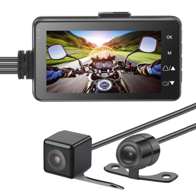 MT-80 3.0 inch 140 Degrees Wide Angle HD Video Motorcycle Dual  Camera DVR, Support TF Card (32GB Max) - Electrical Instruments by PMc TechLife | Online Shopping South Africa | PMc TechLife | Buy Now Pay Later Mobicred