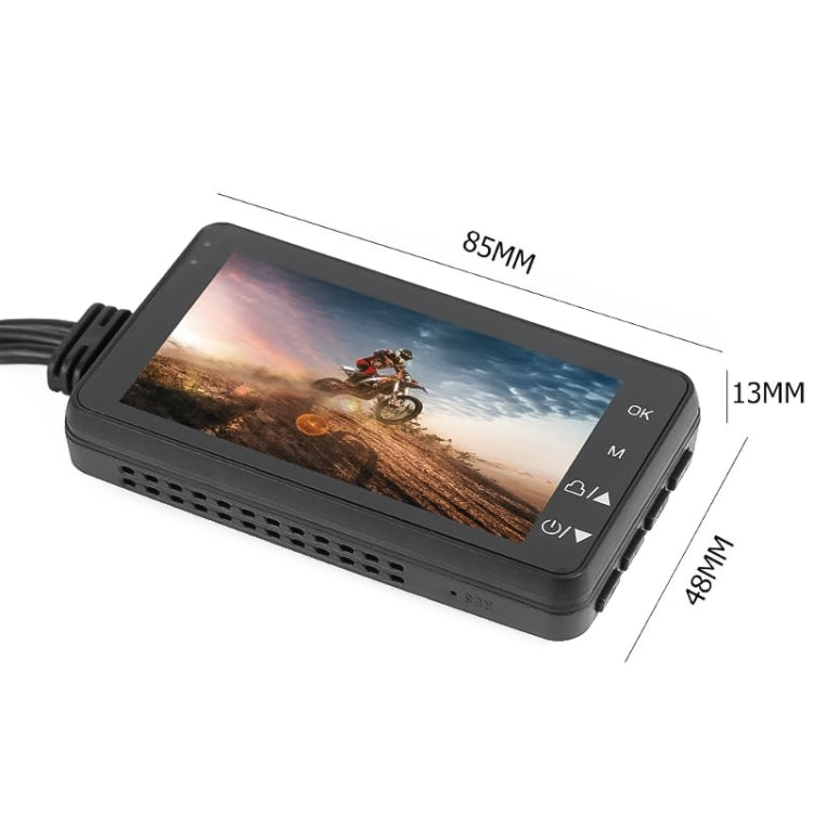 MT-80 3.0 inch 140 Degrees Wide Angle HD Video Motorcycle Dual  Camera DVR, Support TF Card (32GB Max) - Electrical Instruments by PMc TechLife | Online Shopping South Africa | PMc TechLife | Buy Now Pay Later Mobicred