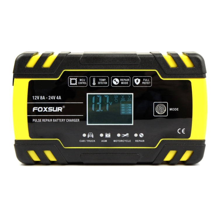 FOXSUR 12V-24V Car Motorcycle Truck Repair Battery Charger AGM Charger, US Plug - Battery Charger by FOXSUR | Online Shopping South Africa | PMC TechLife | Buy Now Pay Later Mobicred