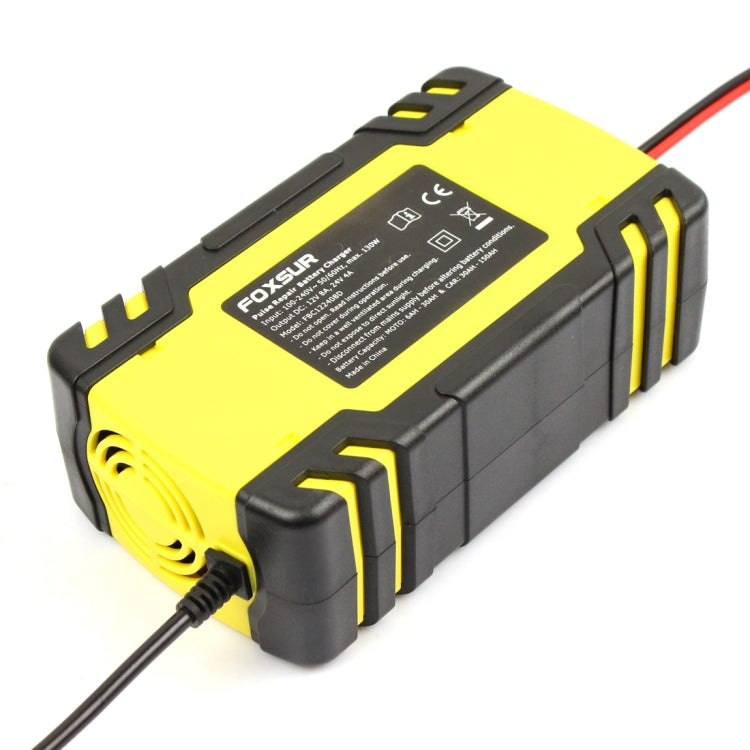 FOXSUR 12V-24V Car Motorcycle Truck Repair Battery Charger AGM Charger, US Plug - Battery Charger by FOXSUR | Online Shopping South Africa | PMC TechLife | Buy Now Pay Later Mobicred