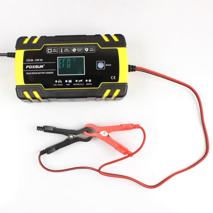 FOXSUR 12V-24V Car Motorcycle Truck Repair Battery Charger AGM Charger, US Plug - Battery Charger by FOXSUR | Online Shopping South Africa | PMC TechLife | Buy Now Pay Later Mobicred