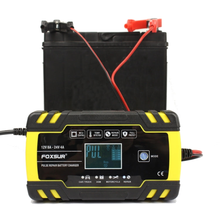 FOXSUR 12V-24V Car Motorcycle Truck Repair Battery Charger AGM Charger, US Plug - Battery Charger by FOXSUR | Online Shopping South Africa | PMC TechLife | Buy Now Pay Later Mobicred