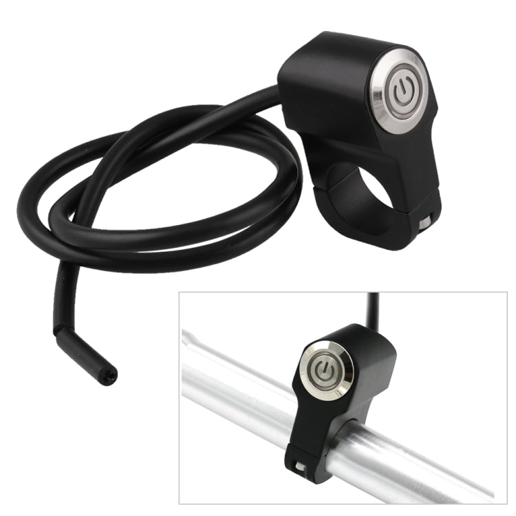MB-BS001-R Motorcycle Motorcycle Switches 22mm Handlebar Mount Switch Headlight Hazard Brake Light Power Switch with Indicator Light (Blue Light) - Electrical System by PMC TechLife | Online Shopping South Africa | PMC TechLife