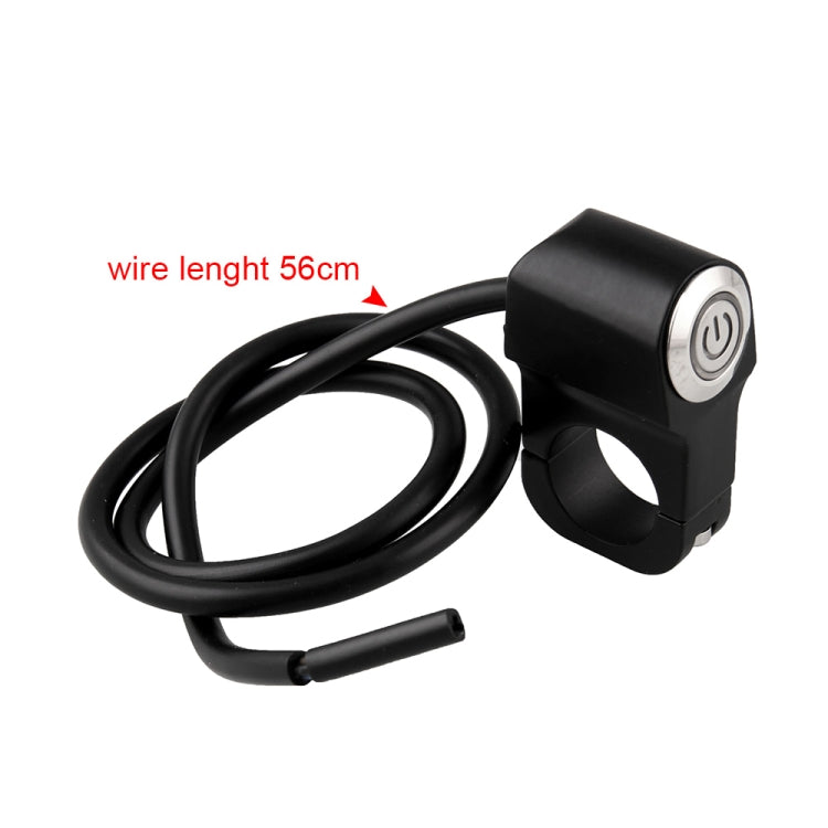 MB-BS001-R Motorcycle Motorcycle Switches 22mm Handlebar Mount Switch Headlight Hazard Brake Light Power Switch with Indicator Light (Blue Light) - Electrical System by PMC TechLife | Online Shopping South Africa | PMC TechLife