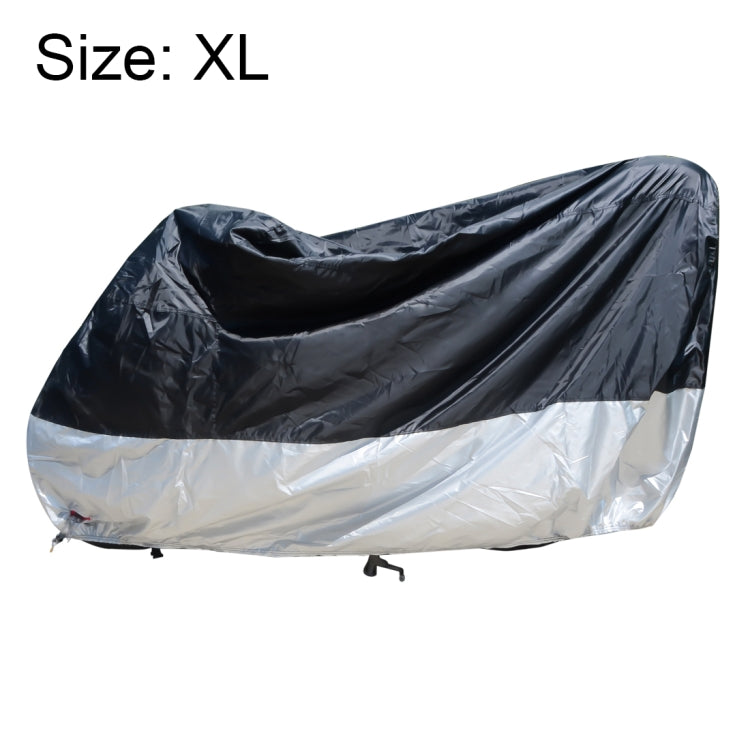 210D Oxford Cloth Motorcycle Electric Car Rainproof Dust-proof Cover, Size: XL (Black Silver) - Raincoat by PMC TechLife | Online Shopping South Africa | PMC TechLife | Buy Now Pay Later Mobicred