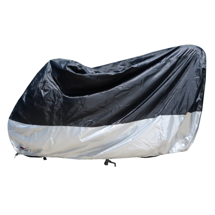 210D Oxford Cloth Motorcycle Electric Car Rainproof Dust-proof Cover, Size: L (Black Silver) - Raincoat by PMC TechLife | Online Shopping South Africa | PMC TechLife | Buy Now Pay Later Mobicred