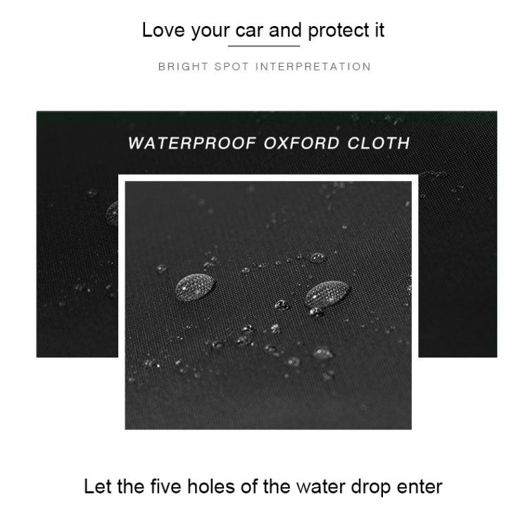 210D Oxford Cloth Motorcycle Electric Car Rainproof Dust-proof Cover, Size: L (Black Silver) - Raincoat by PMC TechLife | Online Shopping South Africa | PMC TechLife | Buy Now Pay Later Mobicred