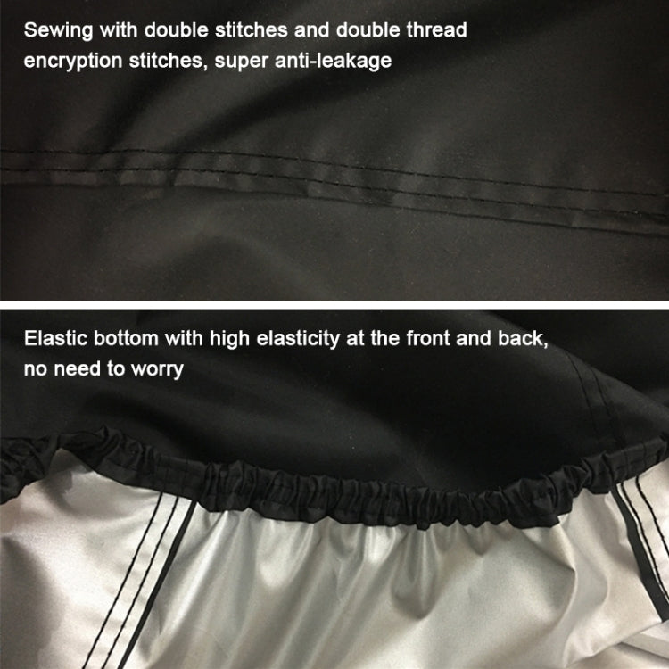 210D Oxford Cloth Motorcycle Electric Car Rainproof Dust-proof Cover, Size: L (Black Silver) - Raincoat by PMC TechLife | Online Shopping South Africa | PMC TechLife | Buy Now Pay Later Mobicred