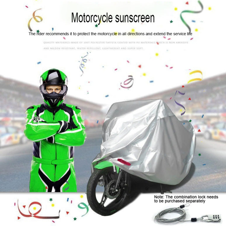210D Oxford Cloth Motorcycle Electric Car Rainproof Dust-proof Cover, Size: L (Black Silver) - Raincoat by PMC TechLife | Online Shopping South Africa | PMC TechLife | Buy Now Pay Later Mobicred