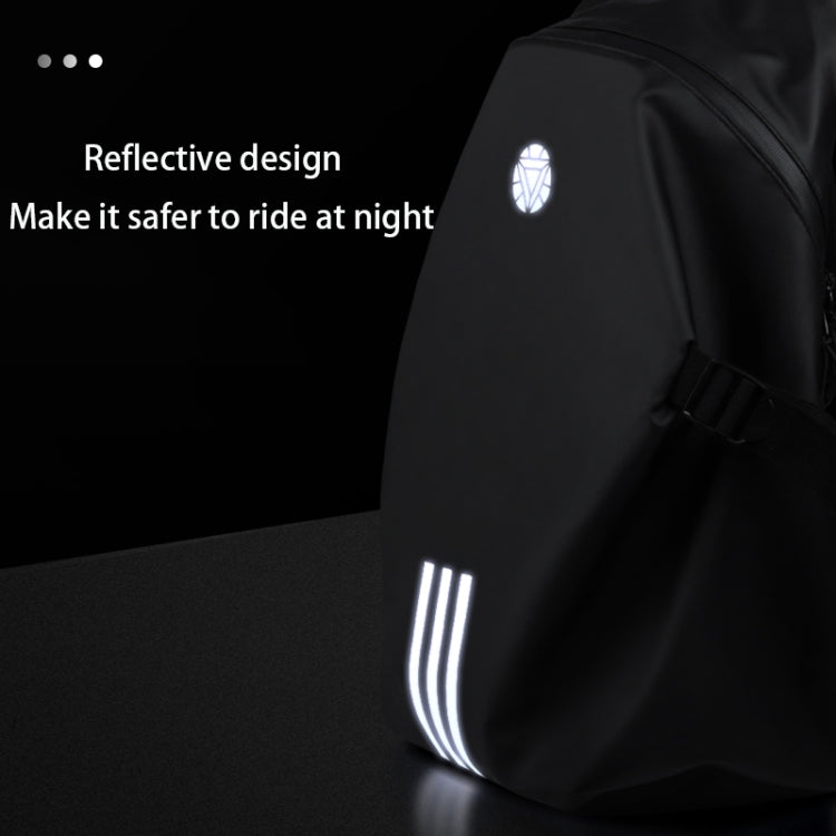 Motorcycle Rainproof Shoulders Helmet Soft Riding Backpack (Black) - Bags & Luggages by PMC TechLife | Online Shopping South Africa | PMC TechLife | Buy Now Pay Later Mobicred